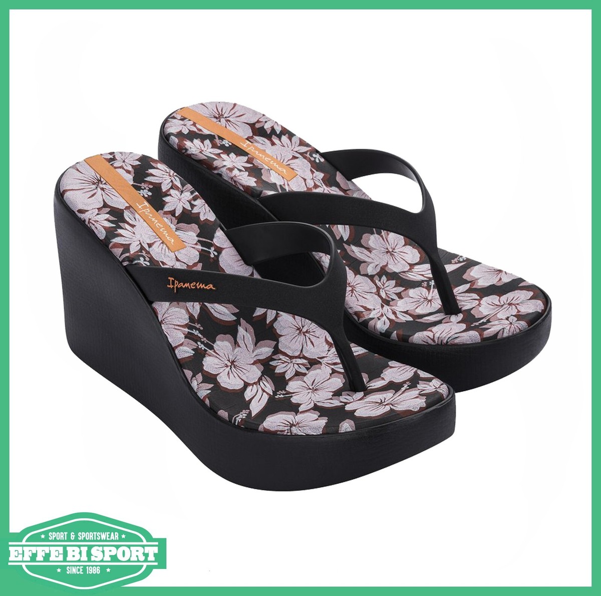 Black Infradito Infradito Ipanema Donna Con Zeppa Infradito