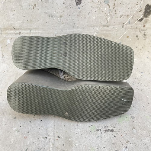 Vintage 90’s Faux Leather Platform Ankle Boots Grey Reptile by Icinoo, 7.5 Rave - Picture 5 of 6