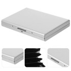 FOXNOVO Ultra Thin Stainless Steel Credit Wallet Holder for Men & Women with 6 P