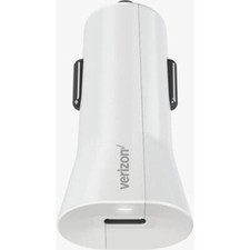 NEW OEM Verizon Logo 27W USB Type-C White Fast Car Charger Adapter