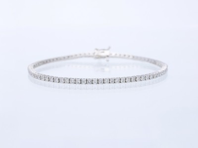 Tennis Armband 3,50 ct. Diamanten 750 Gold 18 Karat Wert: 16.000 EUR Neu Deta