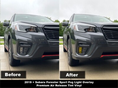 CRUX MOTORSPORTS FOG LIGHT OVERLAYS FOR 2019   2021 FORESTER SPORT