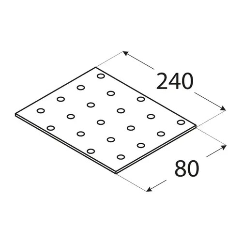 10 placas perforadas conectores planos conectores de madera placas perforadas placas perforadas placa de clavo - Imagen 11 de 14