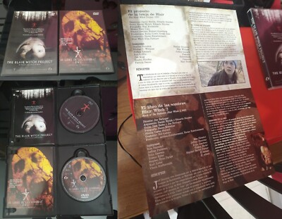 THE BLAIR WITCH PROJECT 1 & 2 BOOK SHADOWS HAXAN SANCHEZ Español English DVD PAL