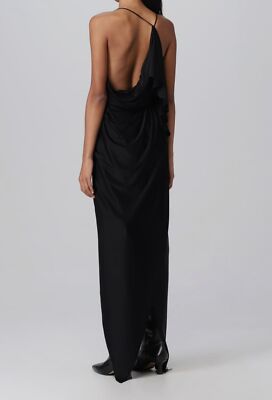 alexandre vauthier black dress Alexandre Vauthier Hoop-detail Cut-out Asymmetric Dress – Runway Catalog