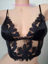 VICTORIA'S SECRET UNLINED FLORAL EMBROIDERED LONG LINE BRALETTE  74.50