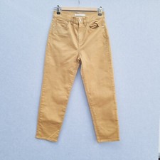 SPORTSCRAFT Womens Jeans Sz 6 MUM JEANS Mom Tan / Mustard