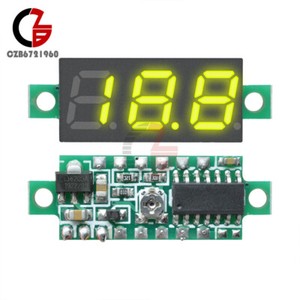 yotijar DC3.5-30V 4 Wire LED Digital Display Panel Current Ammeter Motor 0.36 Pick Yellow yotijar DC3.5-30V 4 Wire LED Digital Display Panel Current Ammeter Motor 0.36 Pick Yellow