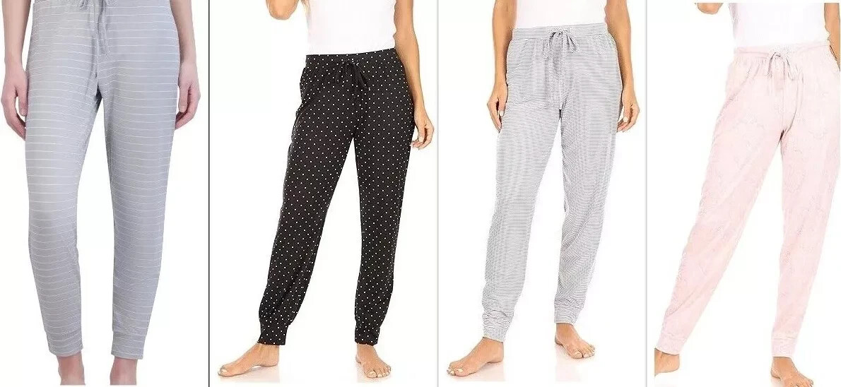Tahari Women's Relaxed Fit Jogger Pajama Pants, Tahari Jogger Pants, Soft