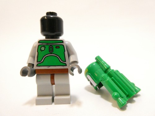 LEGO STAR WARS BOBA FETT – BLUISH GREY MINIFIGURE SLAVE I 6209 SW0002A NEW RARE - Picture 2 of 7