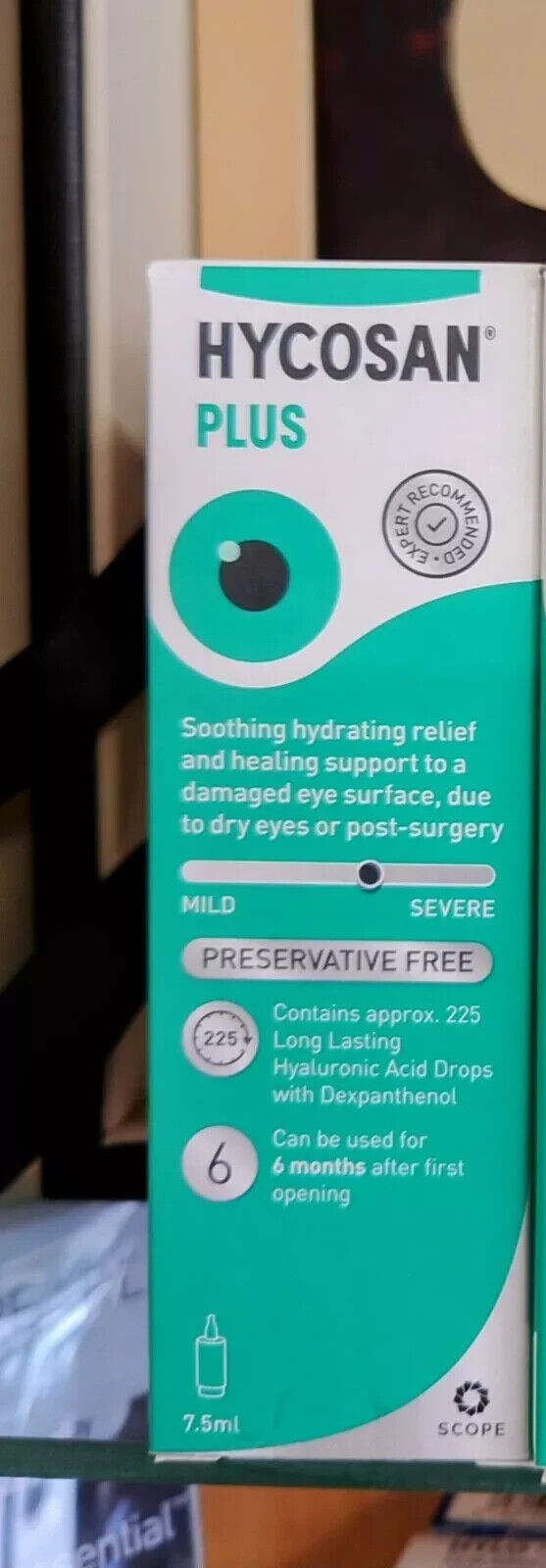 Dry eye drops Hycosan Plus Preservative-Free Lubricating Eye Drops RRP 11.18