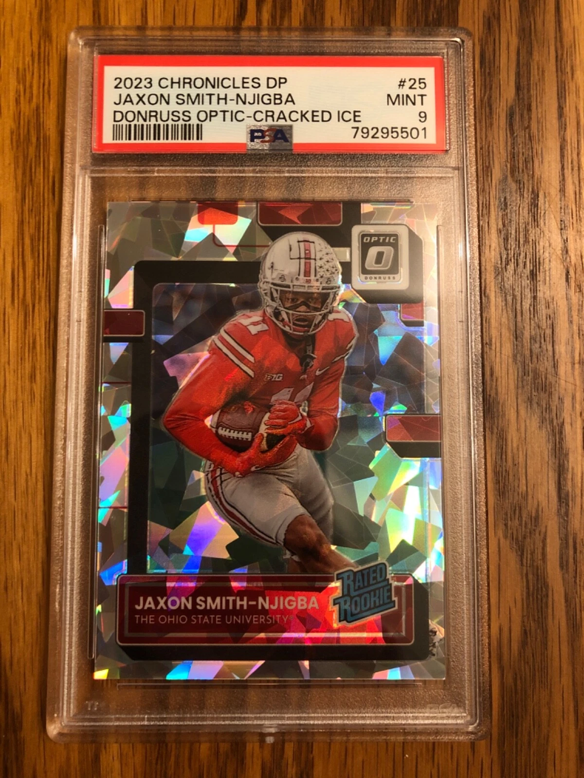 Jaxon Smith-Njigba Panini Chronicles Draft Picks Donruss Optic #25 Cracked Ice