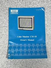 Tandy Color Monitor CM-10 Owners Manual 25-10...