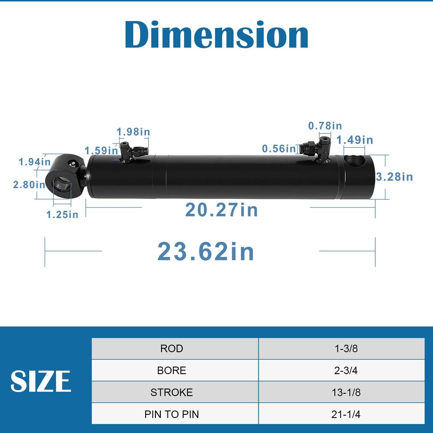 7117174 Hydraulic Tilt Cylinder for Bobcat 773 S150 S160 S175 S185 S205
