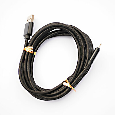 Extra Long Charging Charger Cable USB Cord for iPhone, Android Micro, or TYPE C