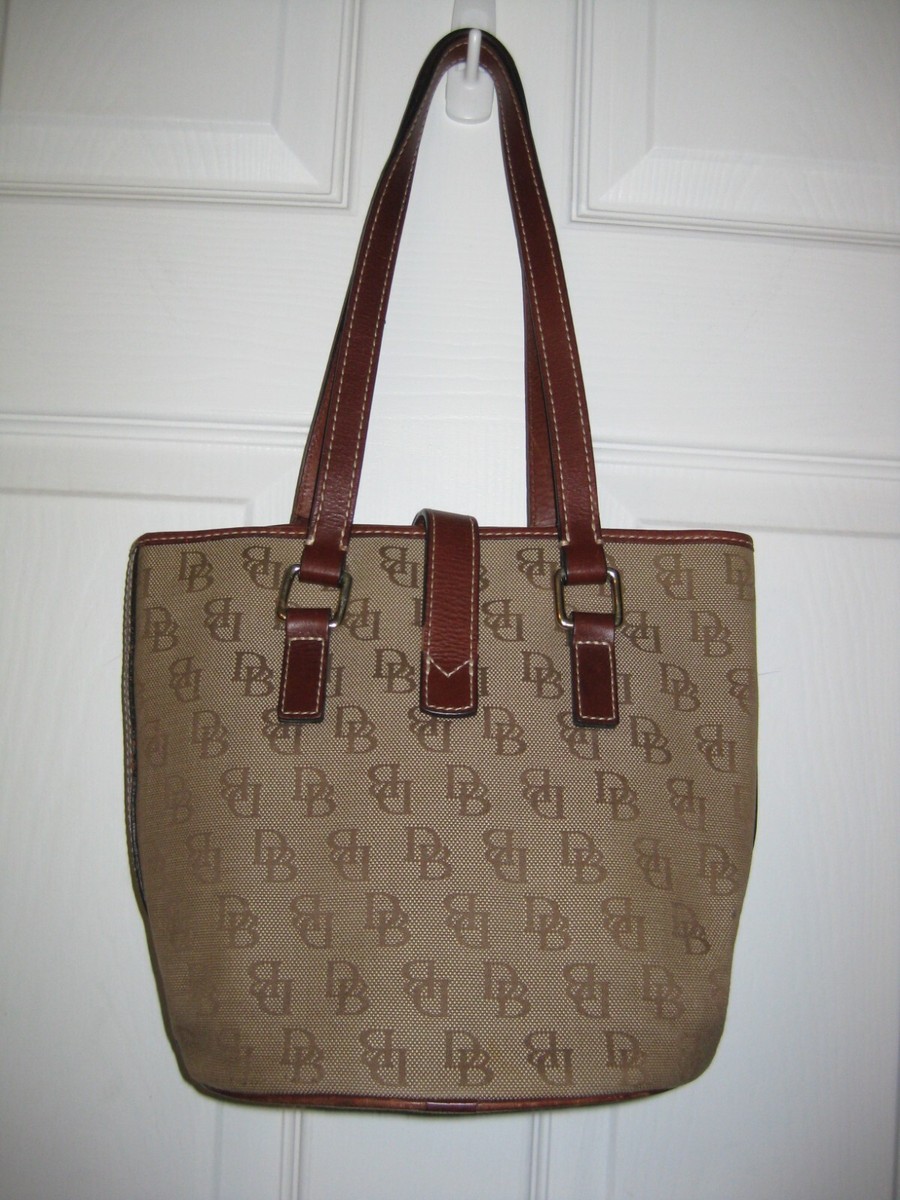 Dooney Bourke Women\'s Brown Signature Canvas Bucket Purse Dooney and Bourke Bucket Bags | Dillard main image 3