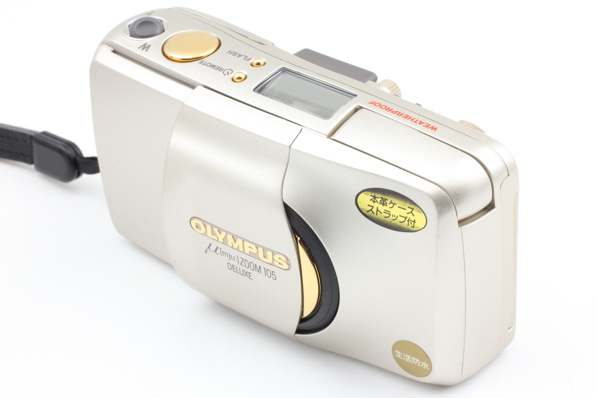 Near MINT] Olympus μ mju Zoom 105 DELUXE DLX 35mm Film Camera From