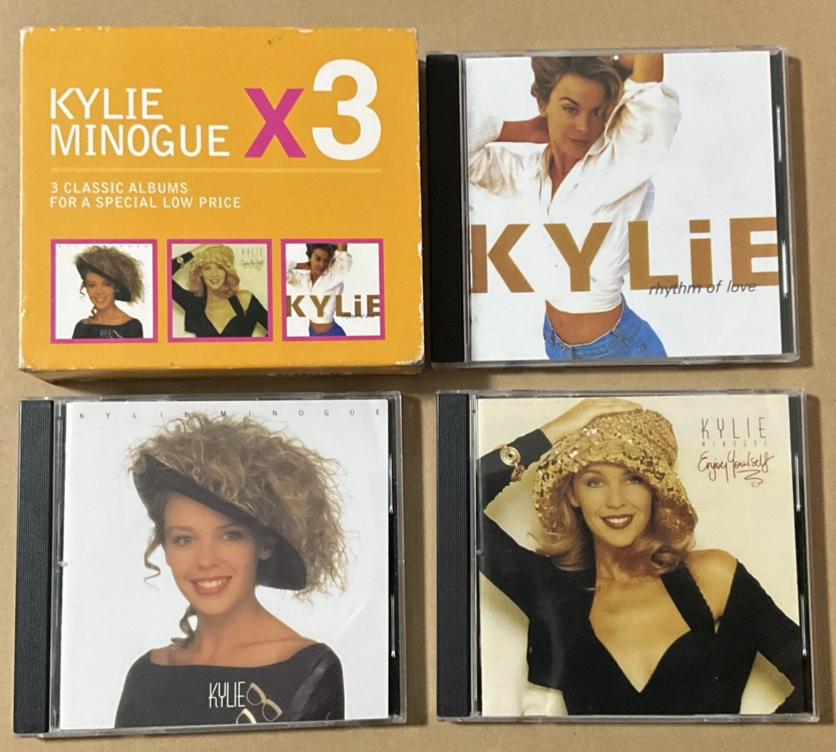 Kylie Minogue Enjoy Yourself Rhythm Of Love Kylie 3x Cd Album Box