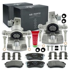 Bremssättel Bremszangen 34mm Bremsbeläge Bremsklötze hinten für Kia Picanto SA