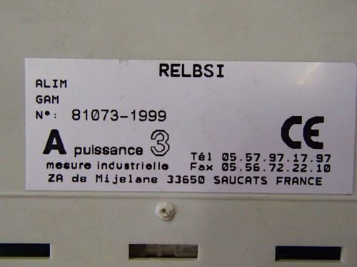 810731999 - A PUISSANCE 3 - 81073-1999 / Relais Atex RELSBI USED - Picture 3 of 3