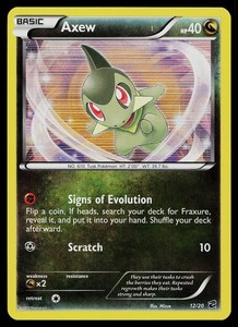 Axew 12/20 Holo Rare Dragon Vault Pokémon TCG