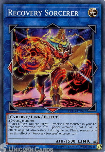 EXFO-EN042 Recovery Sorcerer Common 1st Edition Mint YuGiOh Card