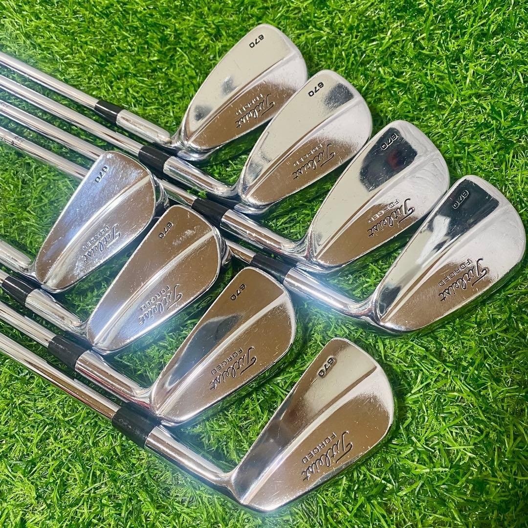 Titleist 670 FORGED Iron Set 8 pieces Club Flex S Men s Steel