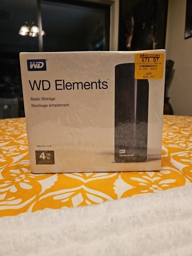 Disque dur externe USB 3.0 de bureau WD 4TB Elements pour stockage plug-and-play