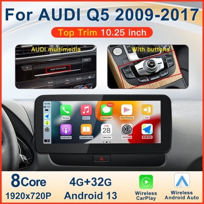 10.25'' Display Android Carplay Autoradio GPS NAVI BT 4GB+32GB Für Audi Q5 09-17