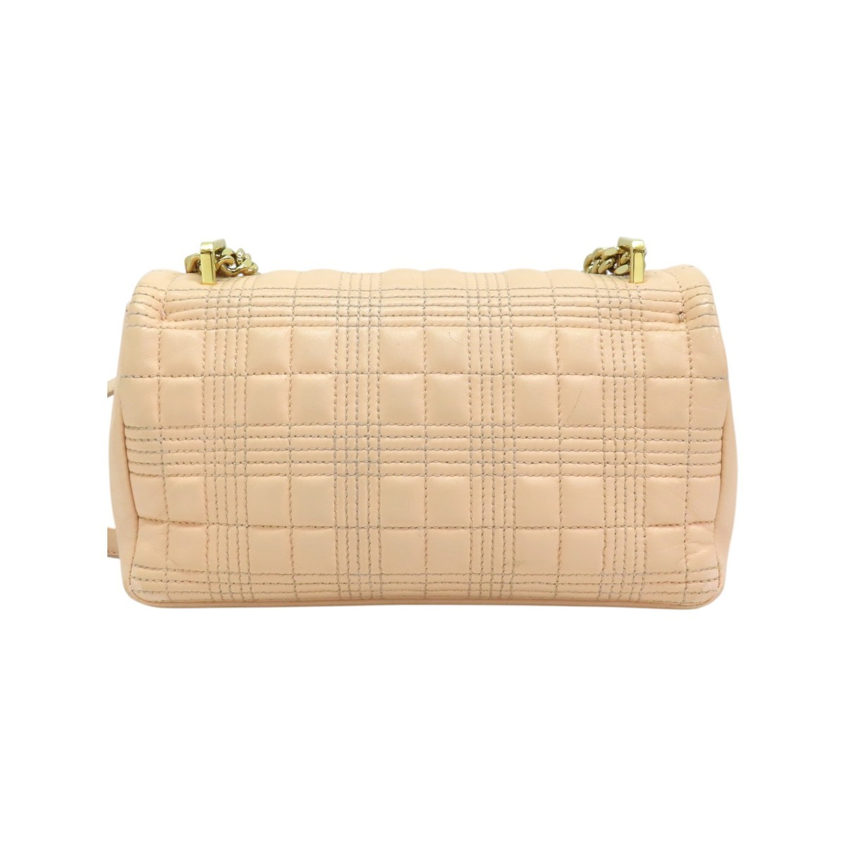 BURBERRY Lola Shoulder Bag Pink Quilted Calfskin Leather | eBay