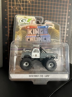 GREENLIGHT RAW SUPER CHASE KINGS OF CRUNCH HOT PURSUIT 1978 FORD F-250 LAPD RR'S