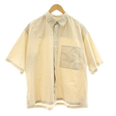 STILL BY HAND Freizeithemd Kurzarm Seidenmischung Baumwolle 46 Beige /KU Herren