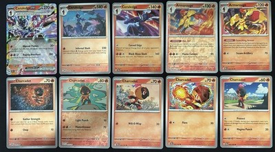 Pokémon TCG Charcadet Evolution Line Lot: 10 Card Collection Set