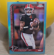 Topps Chrome 2025 Michael Penix Jr. Atlanta Falcons #15 Teal /299