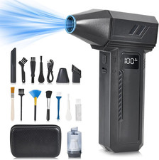 2-In-1 Electric Compressed Air Duster Car Vacuum Cleaner - 130000RPM High Powe