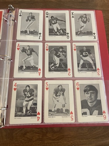1973 ALABAMA FOOTBALL PLAYING CARDS / MINT / BEAR BRYANT / NEVER SHUFFLED / NICE - Picture 6 of 20