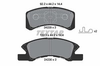 Textar Bremsbelagsatz, Scheibenbremse Vorderachse U.A. FüR Daihatsu, Mitsubishi
