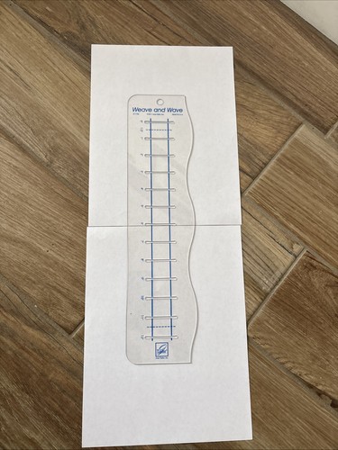 QUILTING June Tailor Slotted Ruler Weave And Wavy RULER #JT-769-USA