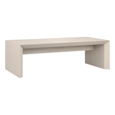 Henn&Hart 47.5" Alder White MDF Coffee Table