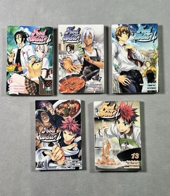 Food Wars Manga ~5 Volume Set #7,8,9,11,13