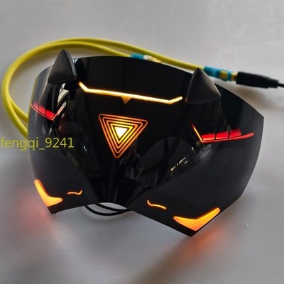 Men Eye Mask Cos Trigger Zenless Zone Zero Half face Touch Switch Lights Effects