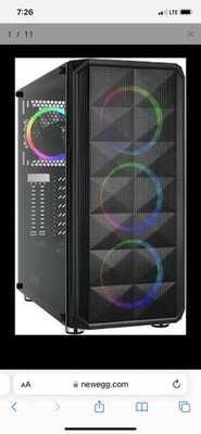 Rosewill SPECTRA D100 ATX Mid-Tower Gaming PC Computer Case