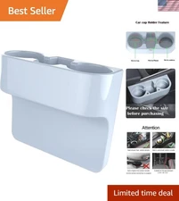 Universal Grey Cup Holder & Cell Phone Organizer - Elevate Your Car's Interior