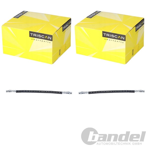 2X Triscan Bremsschlauch BremsschlÄUche Hinten Passend FüR Renault 19-image