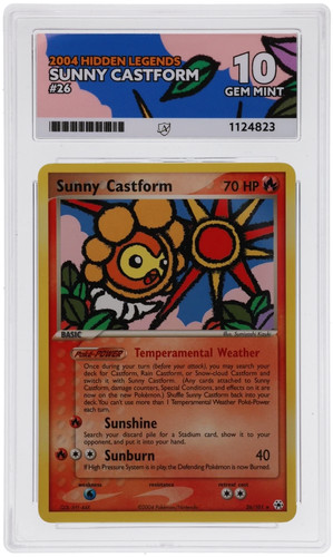Sunny Castform graded ACE 10 for sale on eBay