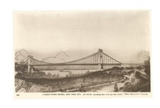 RPPC Postcard: Hudson River Bridge (now GW), New York City; Port Authority photo