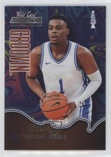 2021-22 Wild Card Alumination Groovin' Blue - Orange Nameplate Trevor Keels n1u