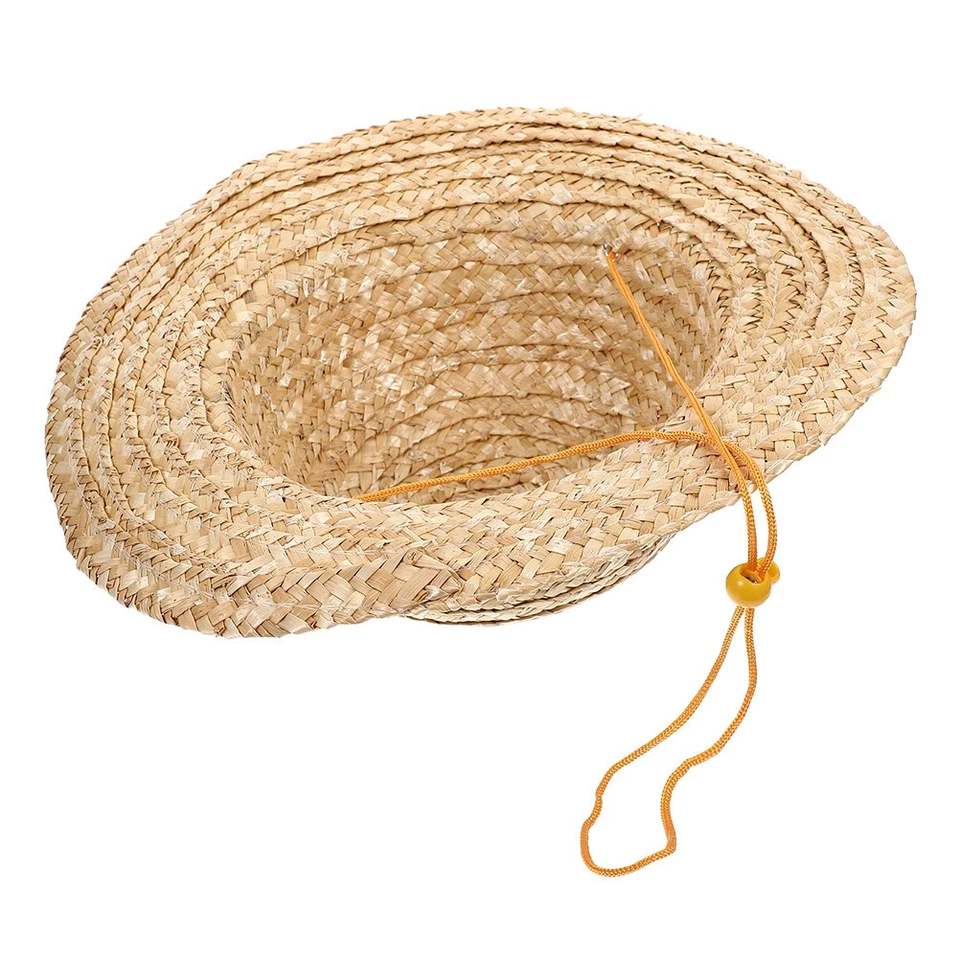 Costume De Fermier Pour Tout-petit Chapeau Plage En Paille Enfants Fille - Photo 4/4