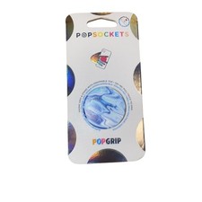 New PopSockets Blue Swirl PopGrip Phone Grip  Stand with Swappable Top