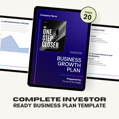 Businessplan Vorlage 0204 | Google Slides, Microsoft PowerPoint, MacOS Keynote
